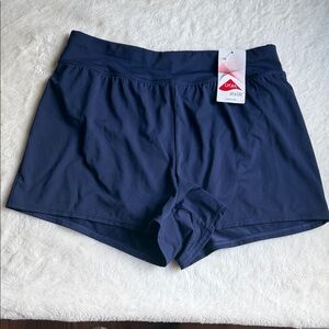 Lands End Navy swim shorts